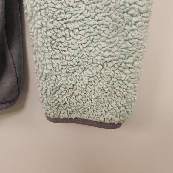 Columbia Jacket Womens Fast Beauty Plush Super Soft Zip Small Mint Green & Gray - Picture 10 of 13